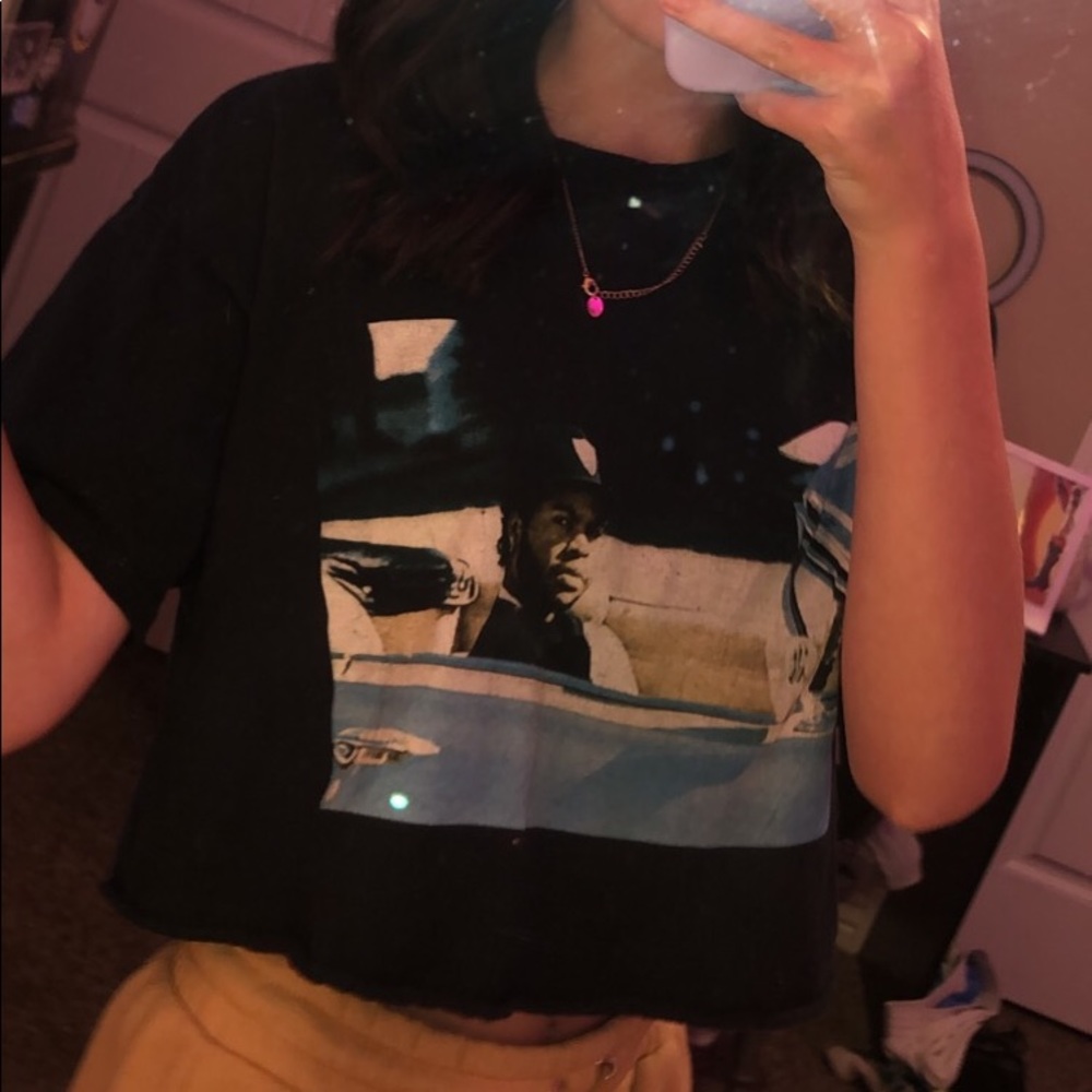 Black crop top
